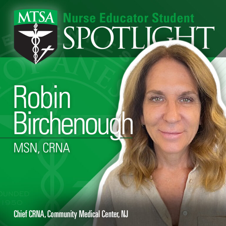 Nurse Educator Student Spotlight cover photo for Robin Birchenough