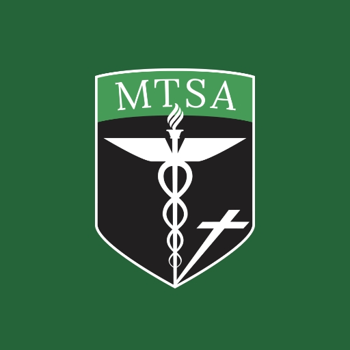 MTSA logo mark on dark green backgroudn